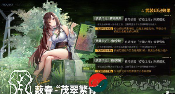 少女前線云圖計(jì)劃藪春茂翠繁青武裝印記效果