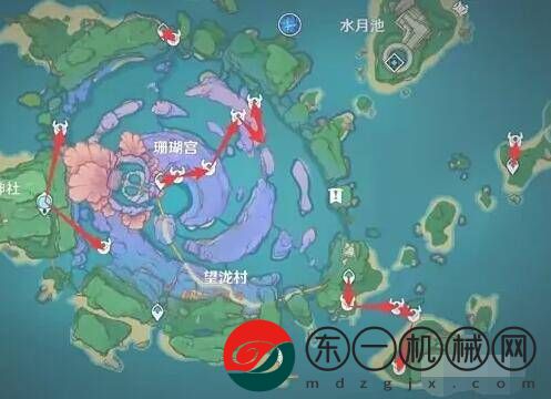 原神漂浮靈分布圖